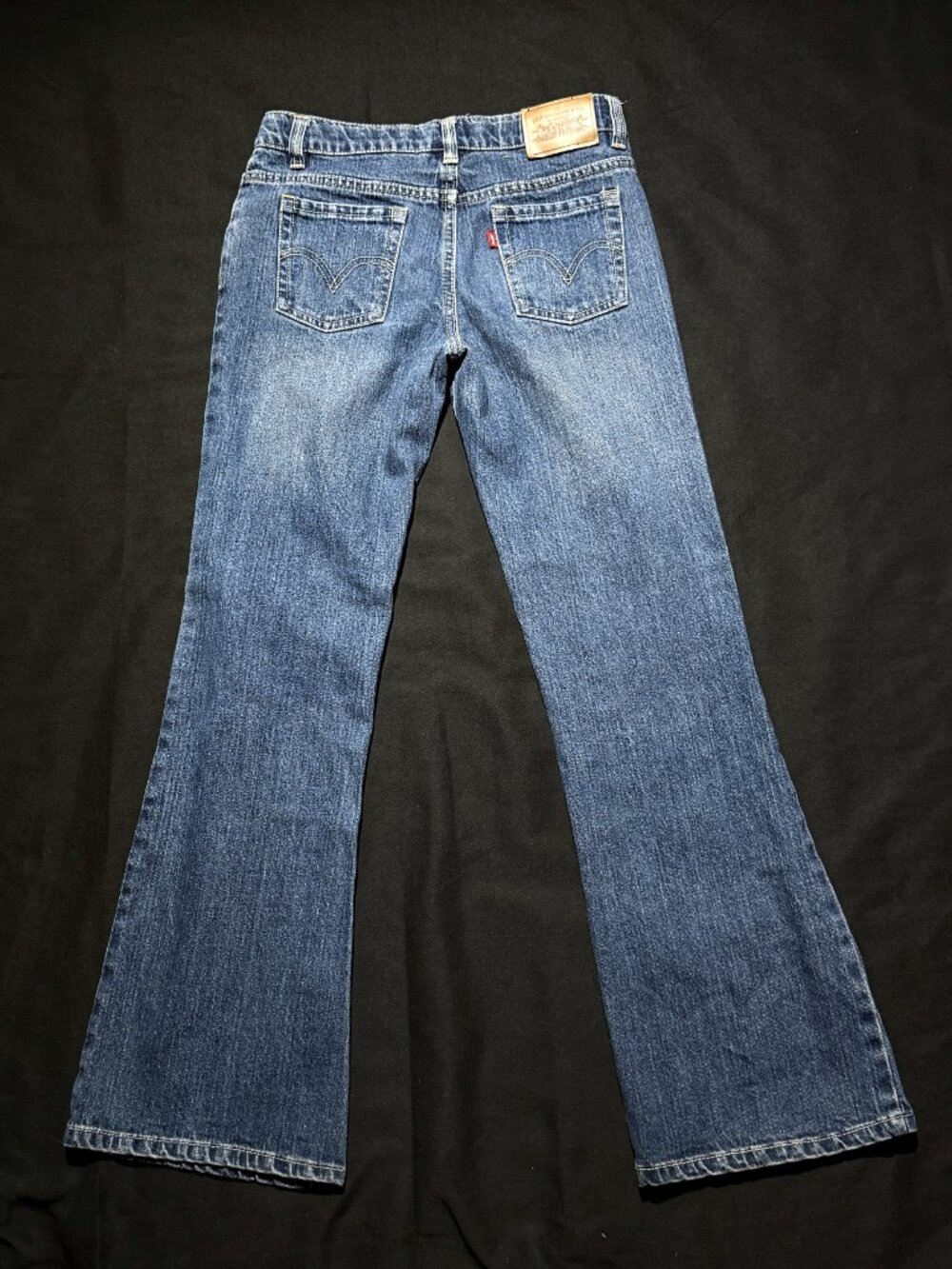 Levi's 517 Girls Youth Sized Jeans 14 Blue Stretch Flare Low Rise - Picture 3 of 8